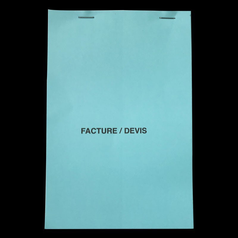 Carnet Facture / devis A5 Personnalisé - (15x21cm) 