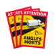 Lot de 3 Étiquettes Angle Mort Camion - 17x25cm